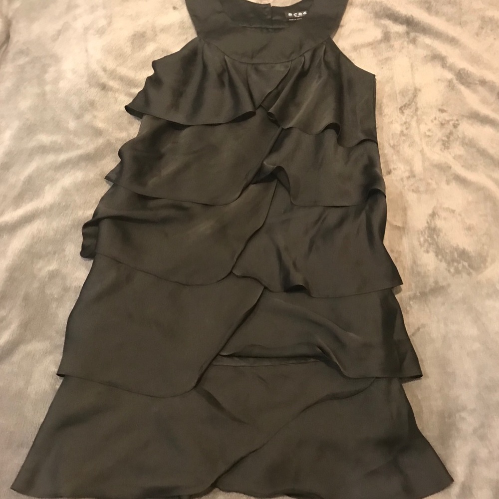 BCBG Paris Black Silk Dress
